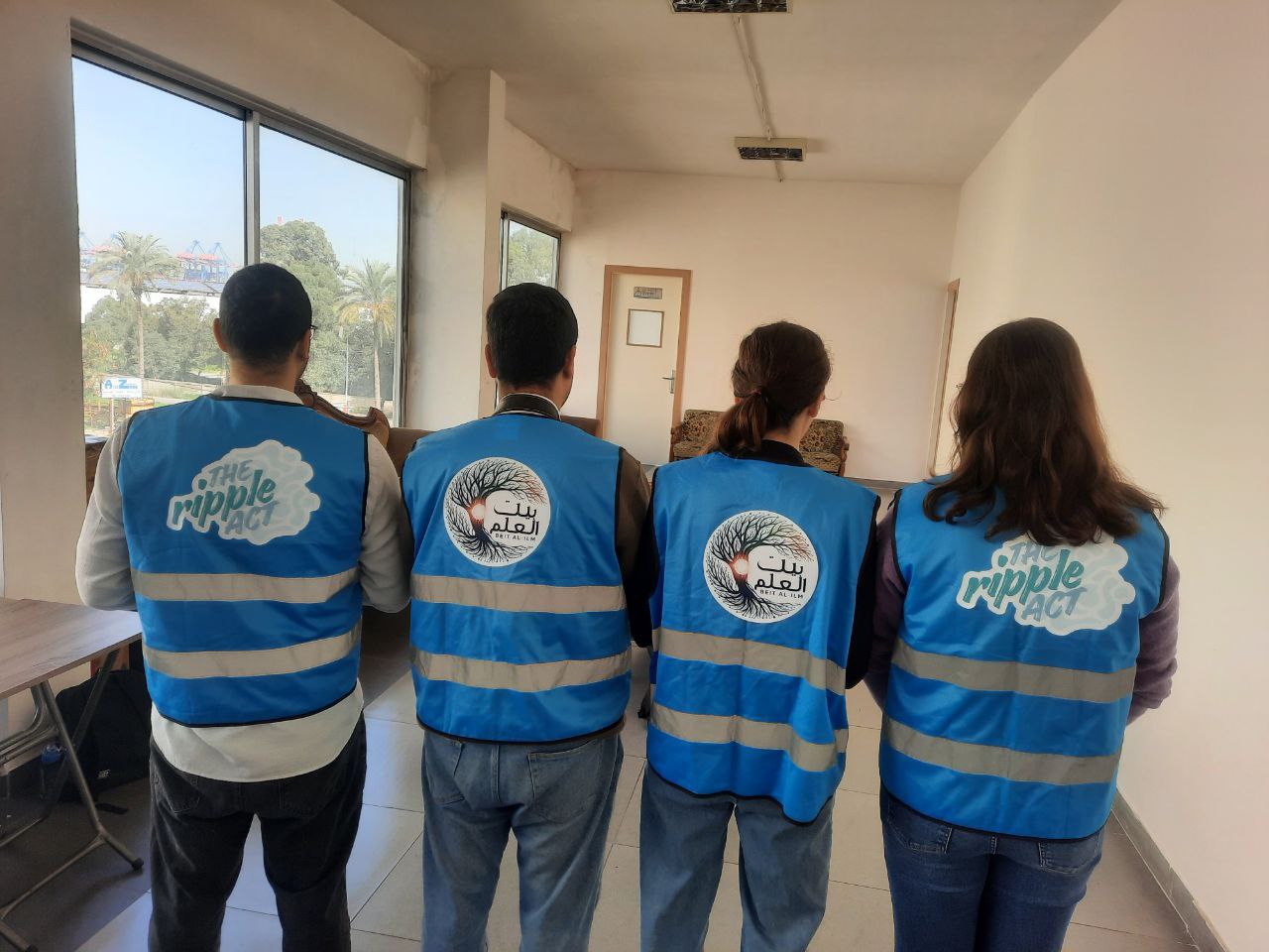 Volunteers during a community outreach, in collaboration with The Ripple Act